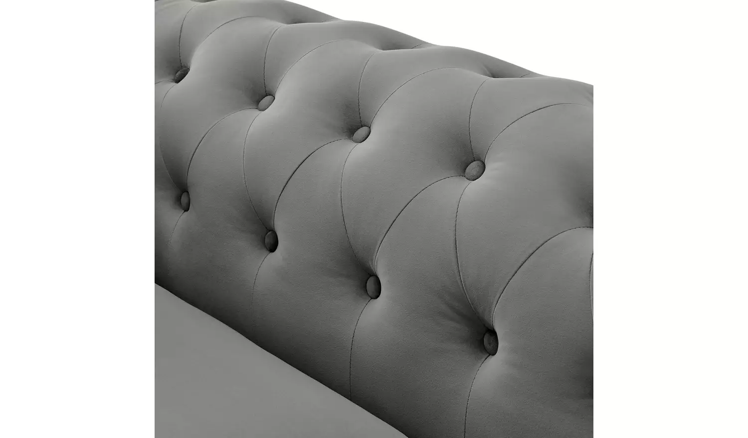 Habitat Chesterfield 2 Seater Velvet Sofa Bed - Charcoal