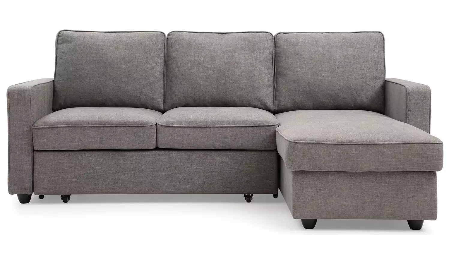 Kyoto Noah Fabric Reversible Corner Sofa Bed - Grey