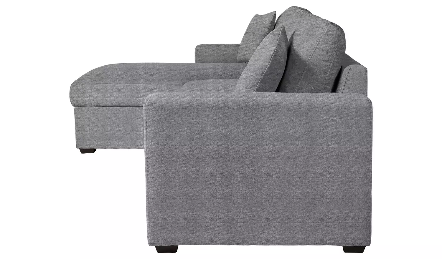 Habitat Reagan Left Hand Storage Chaise Sofa Bed - Grey