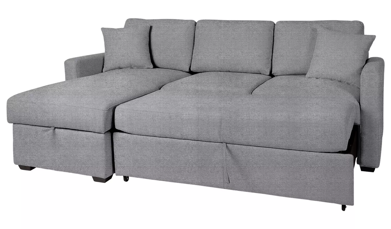 Habitat Reagan Left Hand Storage Chaise Sofa Bed - Grey
