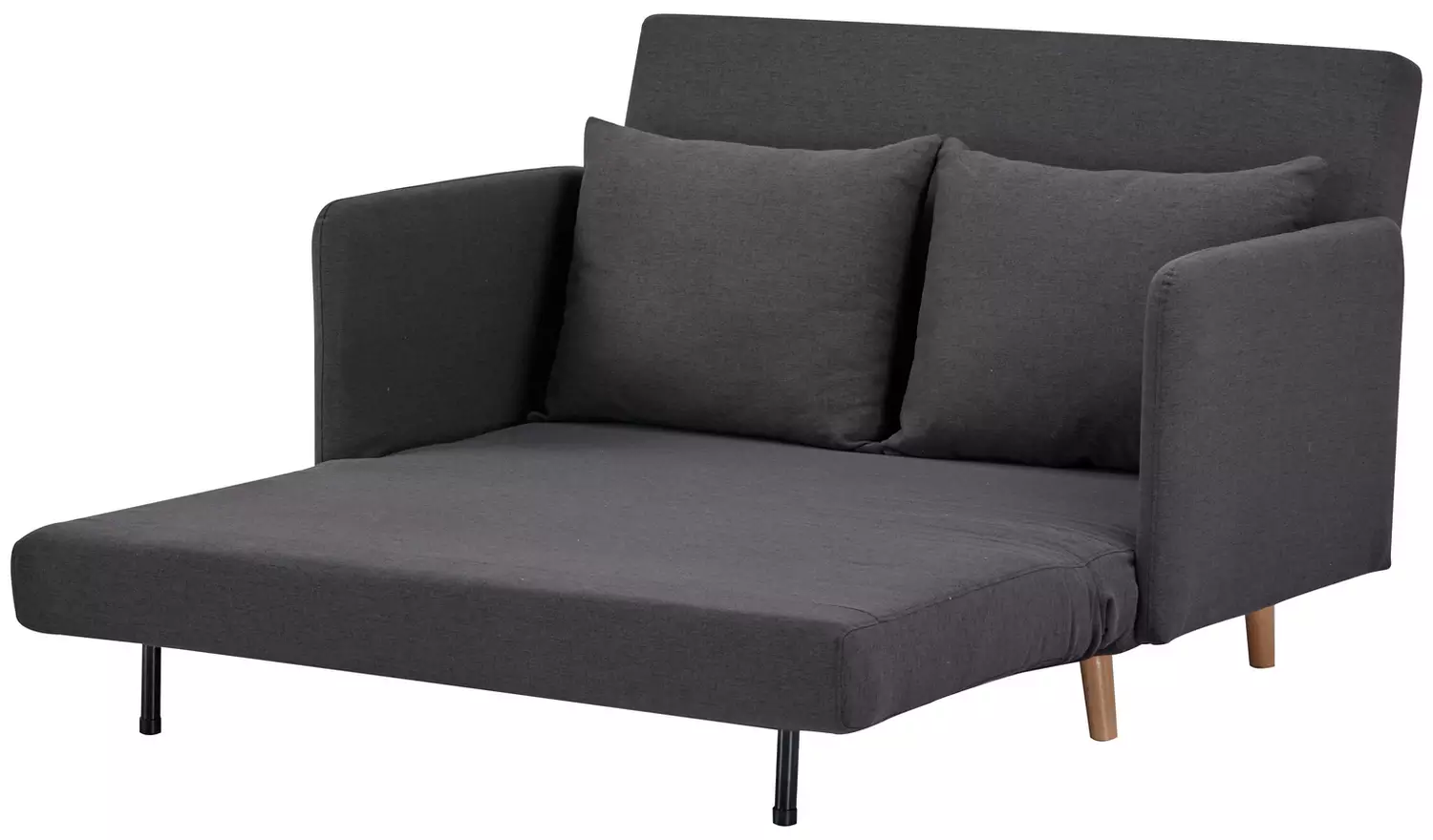 Habitat Alex Fabric Small Double Sofa Bed - Charcoal