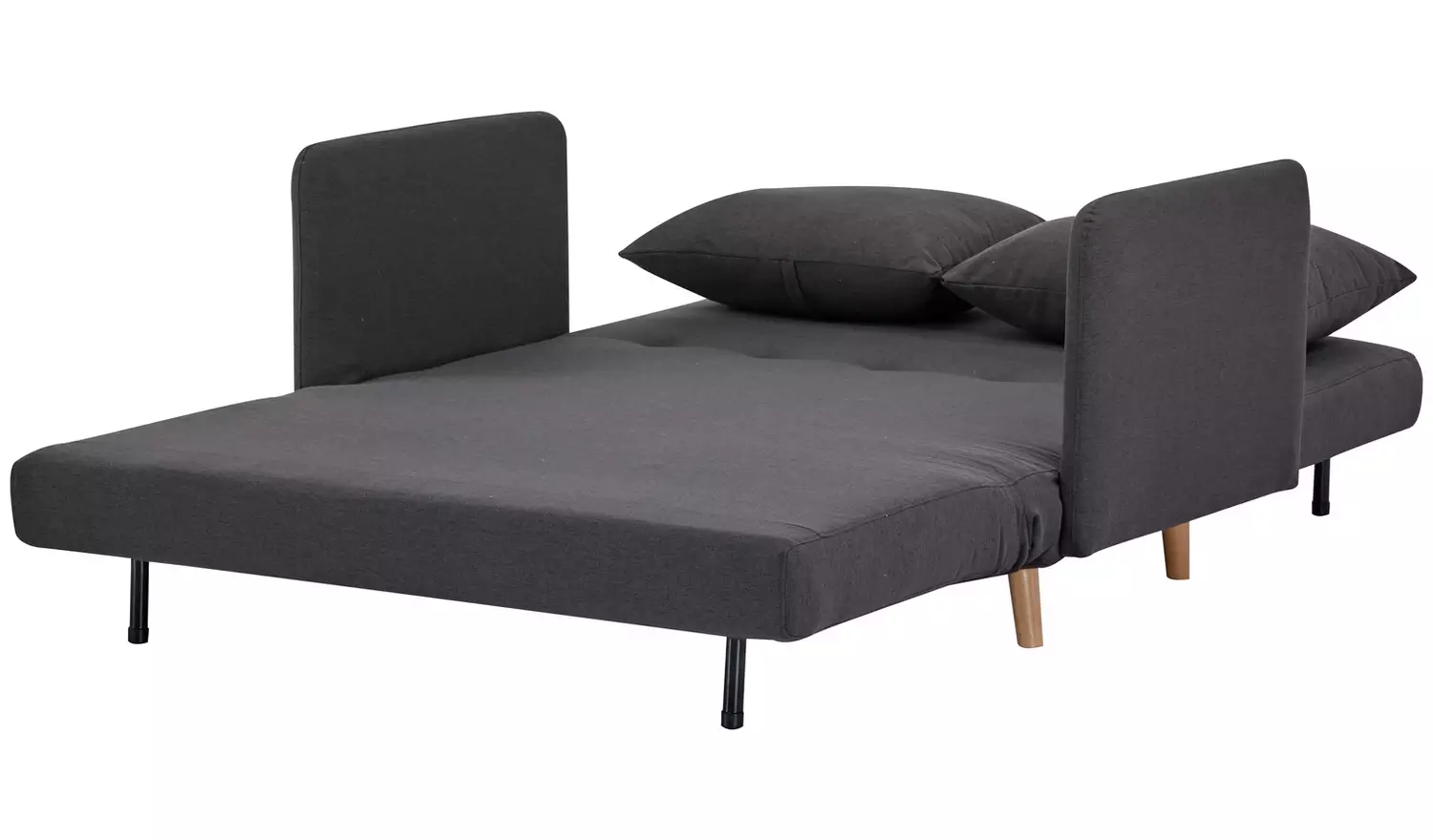 Habitat Alex Fabric Small Double Sofa Bed - Charcoal