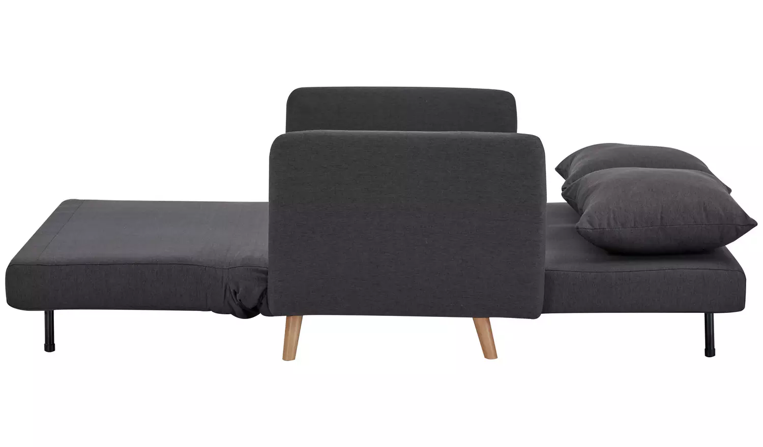 Habitat Alex Fabric Small Double Sofa Bed - Charcoal