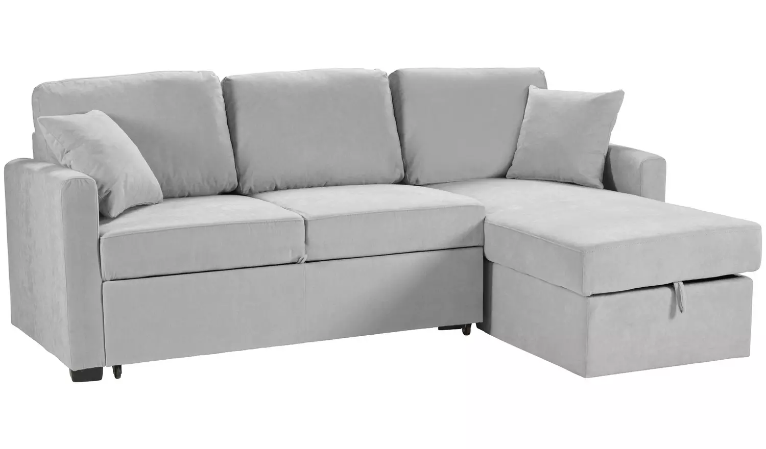 Habitat Reagan Right Hand Storage Chaise Sofa Bed - Grey
