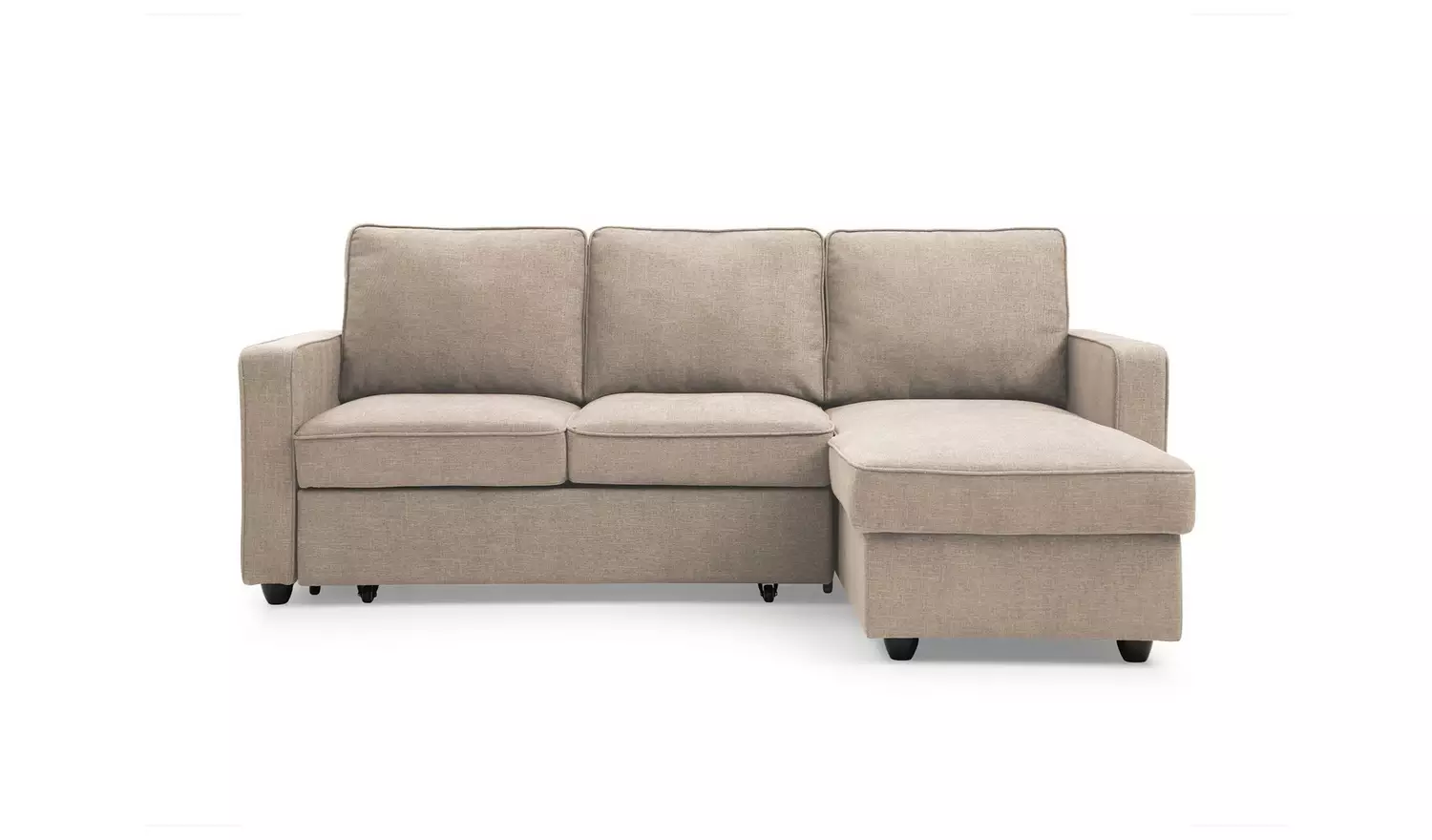 Kyoto Noah Fabric Reversible Corner Sofa Bed - Natural