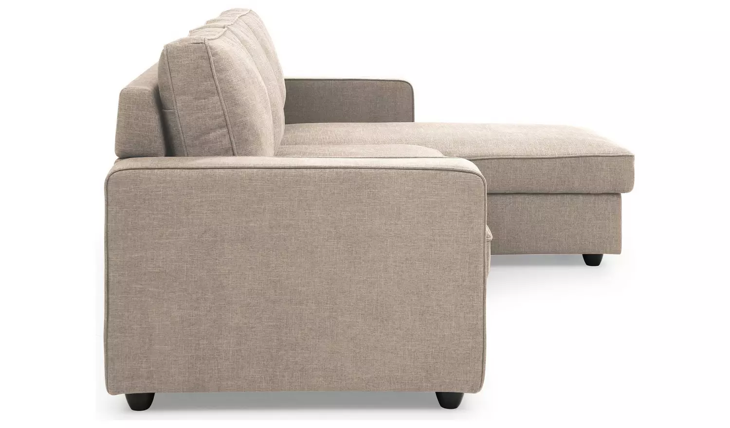 Kyoto Noah Fabric Reversible Corner Sofa Bed - Natural