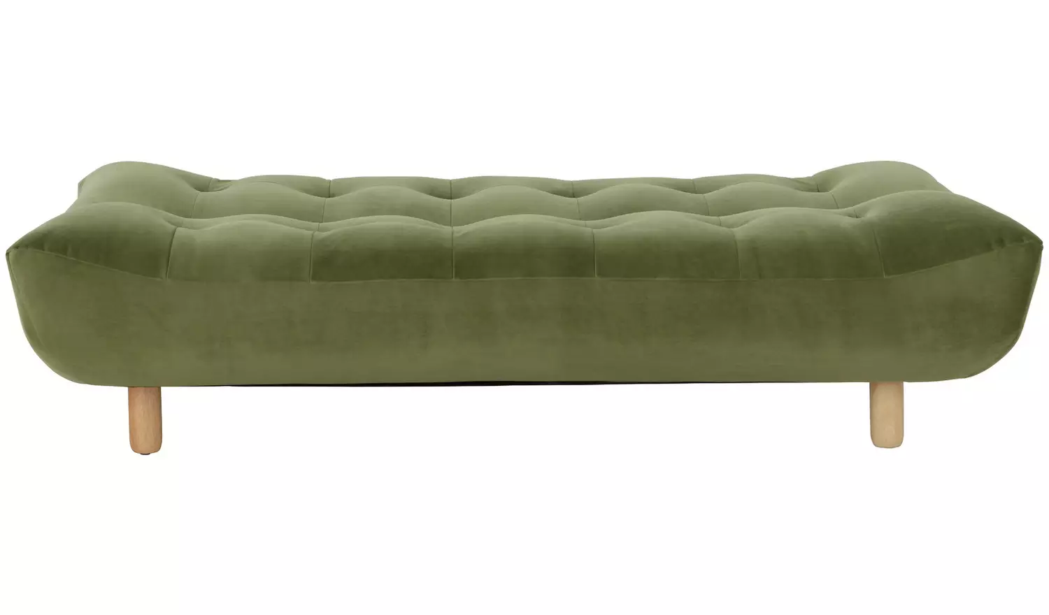 Habitat Kota 3 Seater Velvet Clic Clac Sofa Bed - Green