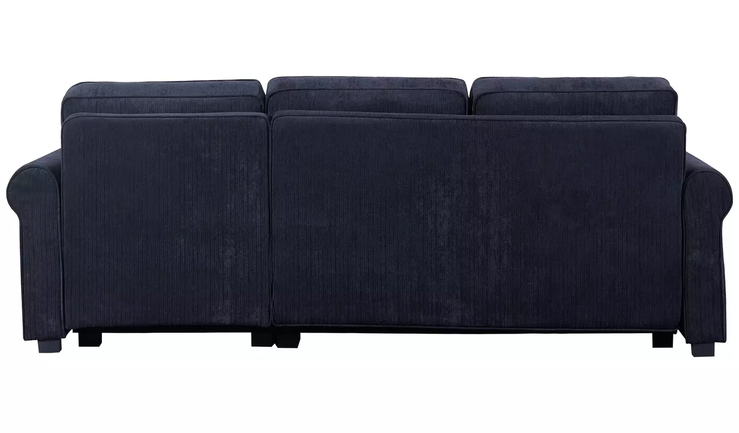 Argos Home Addie Velvet Reversible Storage Sofa Bed-Charcoal
