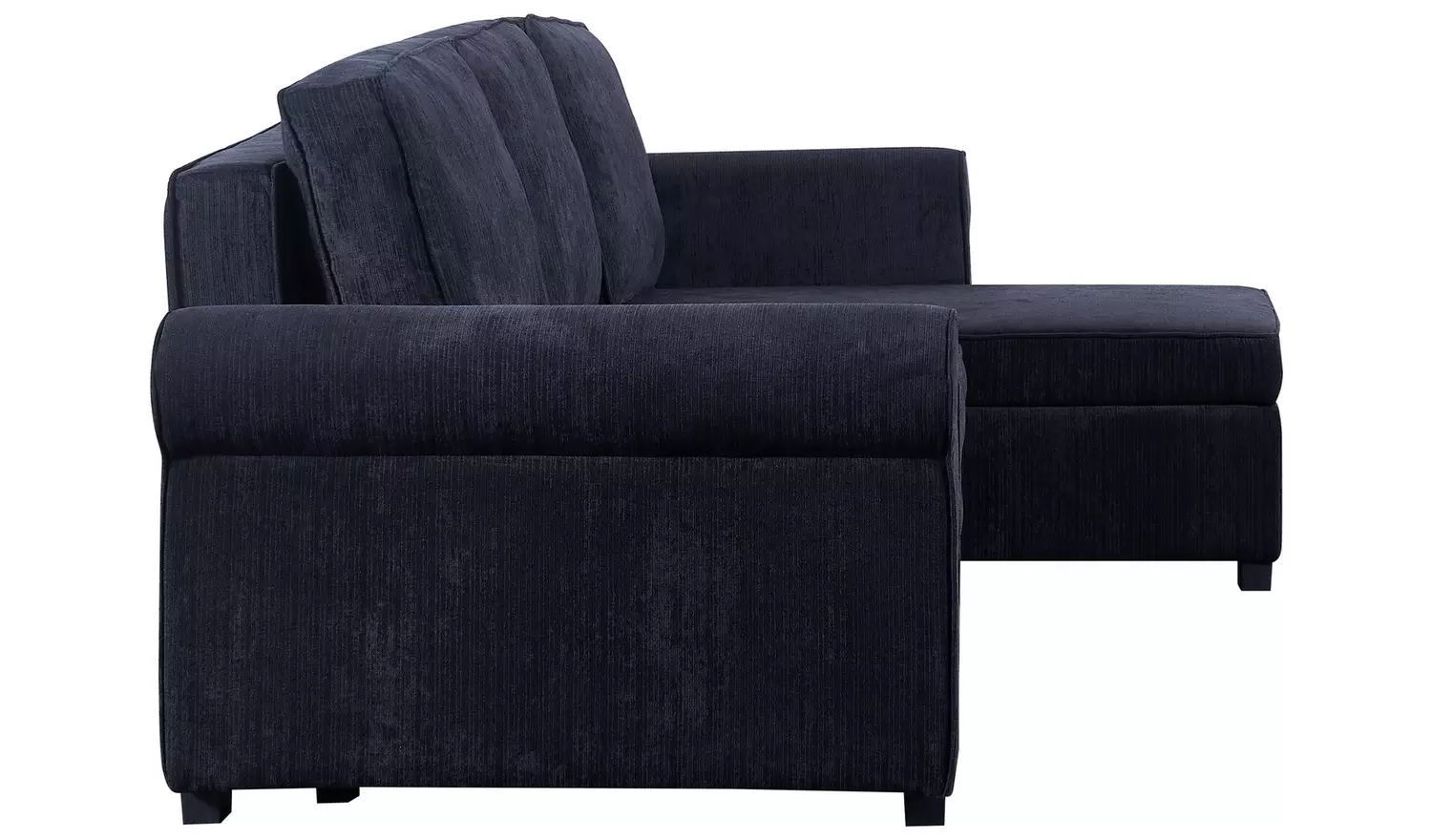 Argos Home Addie Velvet Reversible Storage Sofa Bed-Charcoal