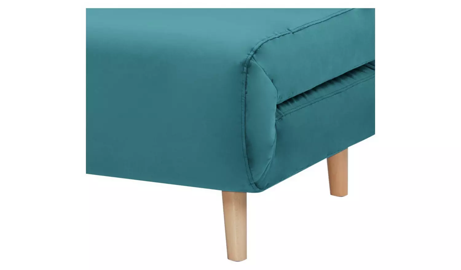 Habitat Roma Small Double Velvet Chairbed - Teal