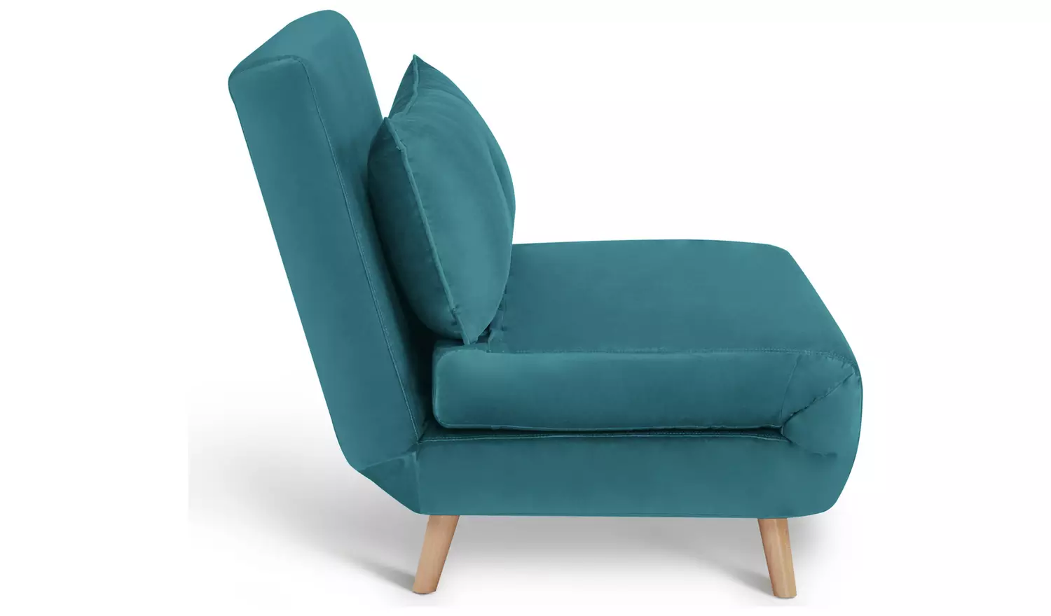 Habitat Roma Small Double Velvet Chairbed - Teal