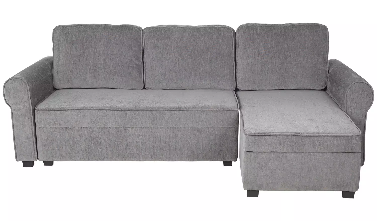 Argos Home Addie Velvet Reversible Storage Sofa Bed - Grey