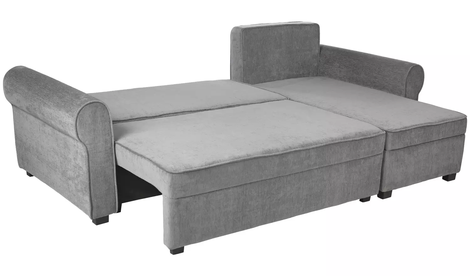 Argos Home Addie Velvet Reversible Storage Sofa Bed - Grey