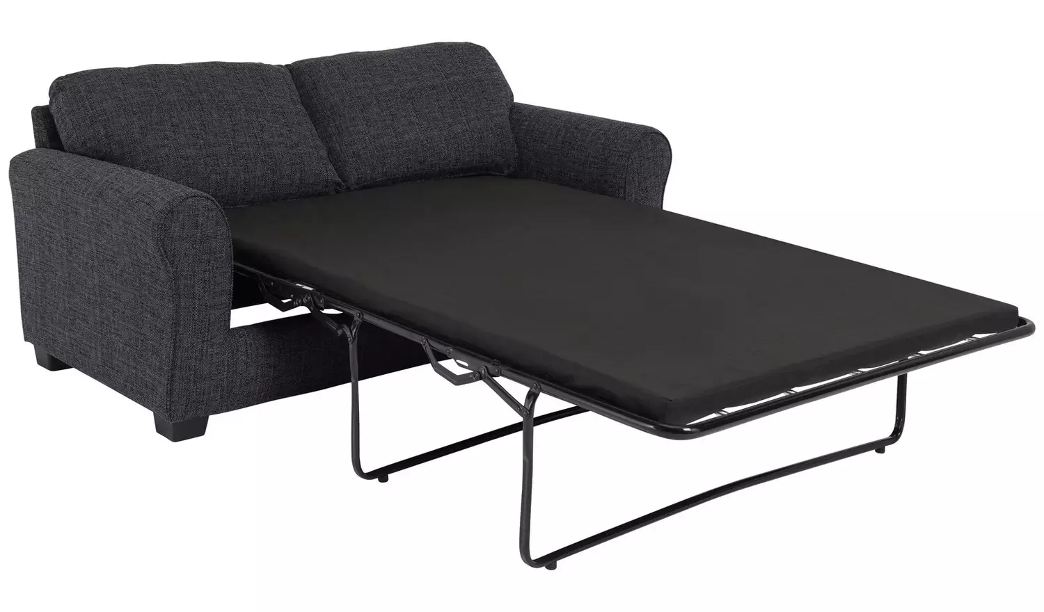 Argos Home Lisbon Fabric 2 Seater Sofa Bed - Charcoal