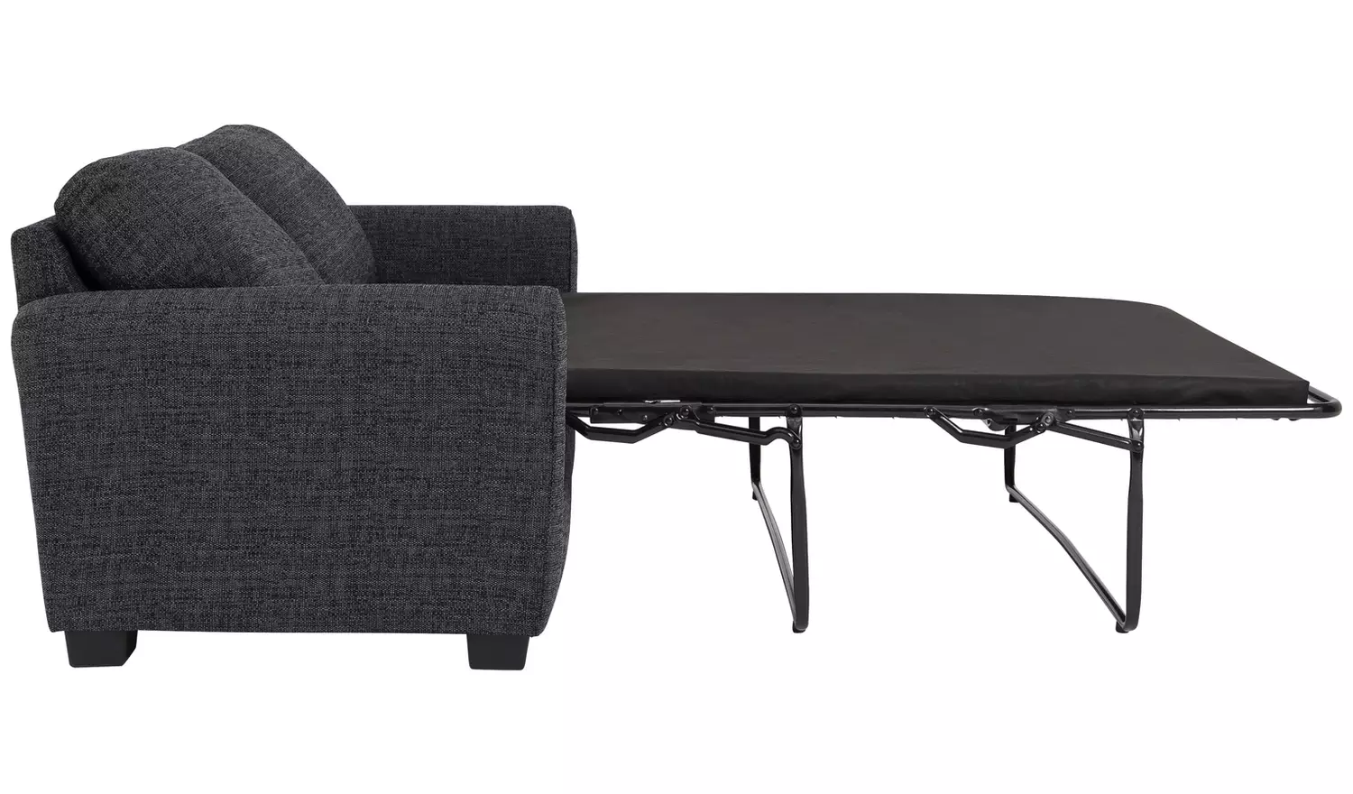 Argos Home Lisbon Fabric 2 Seater Sofa Bed - Charcoal