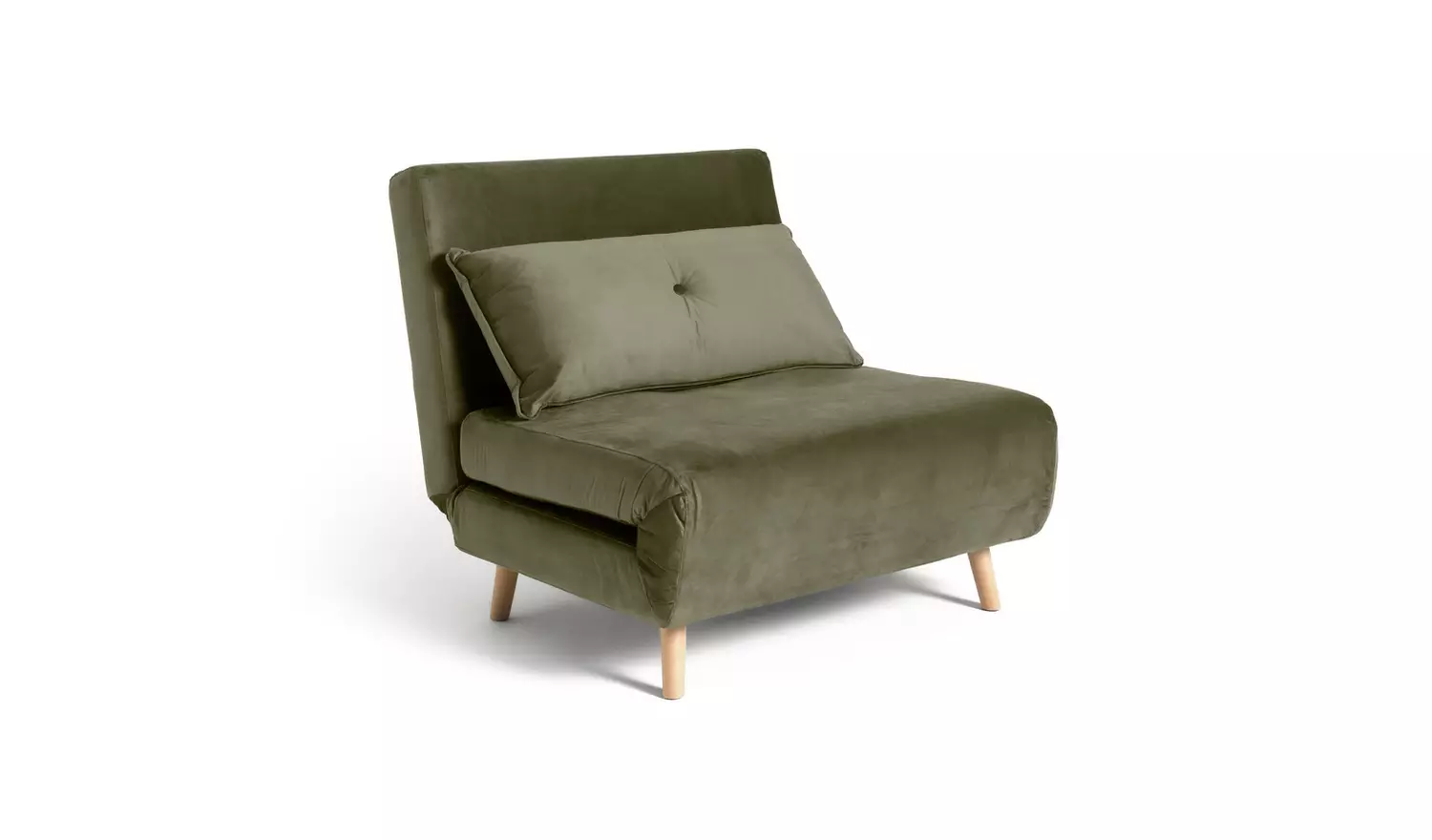 Habitat Roma Velvet Fabric Chairbed - Sage Green