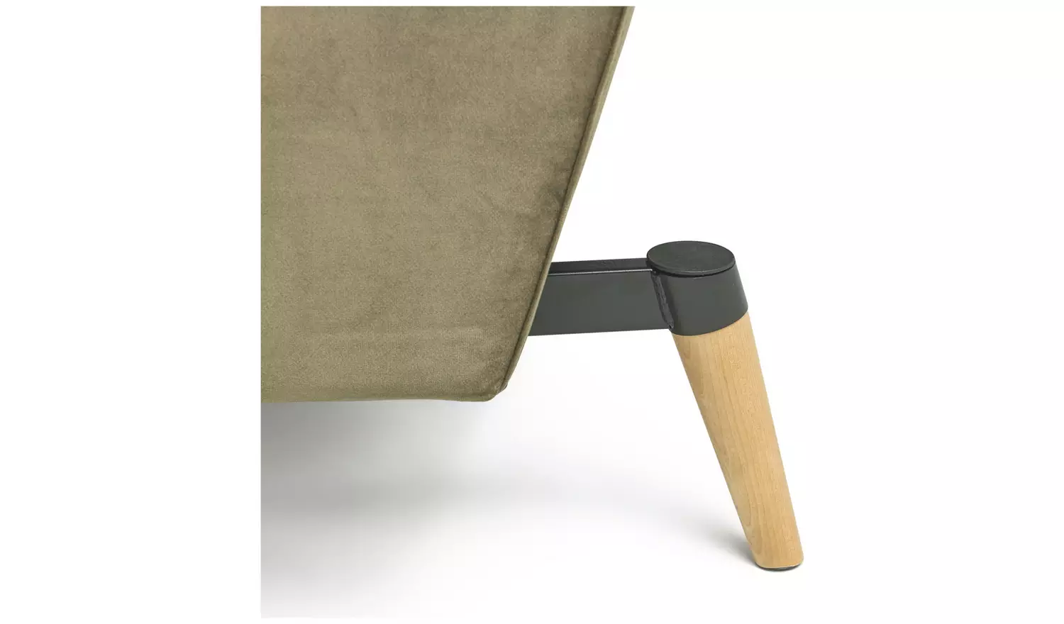 Habitat Andy Velvet 3 Seater Clic Clac Sofa Bed - Sage