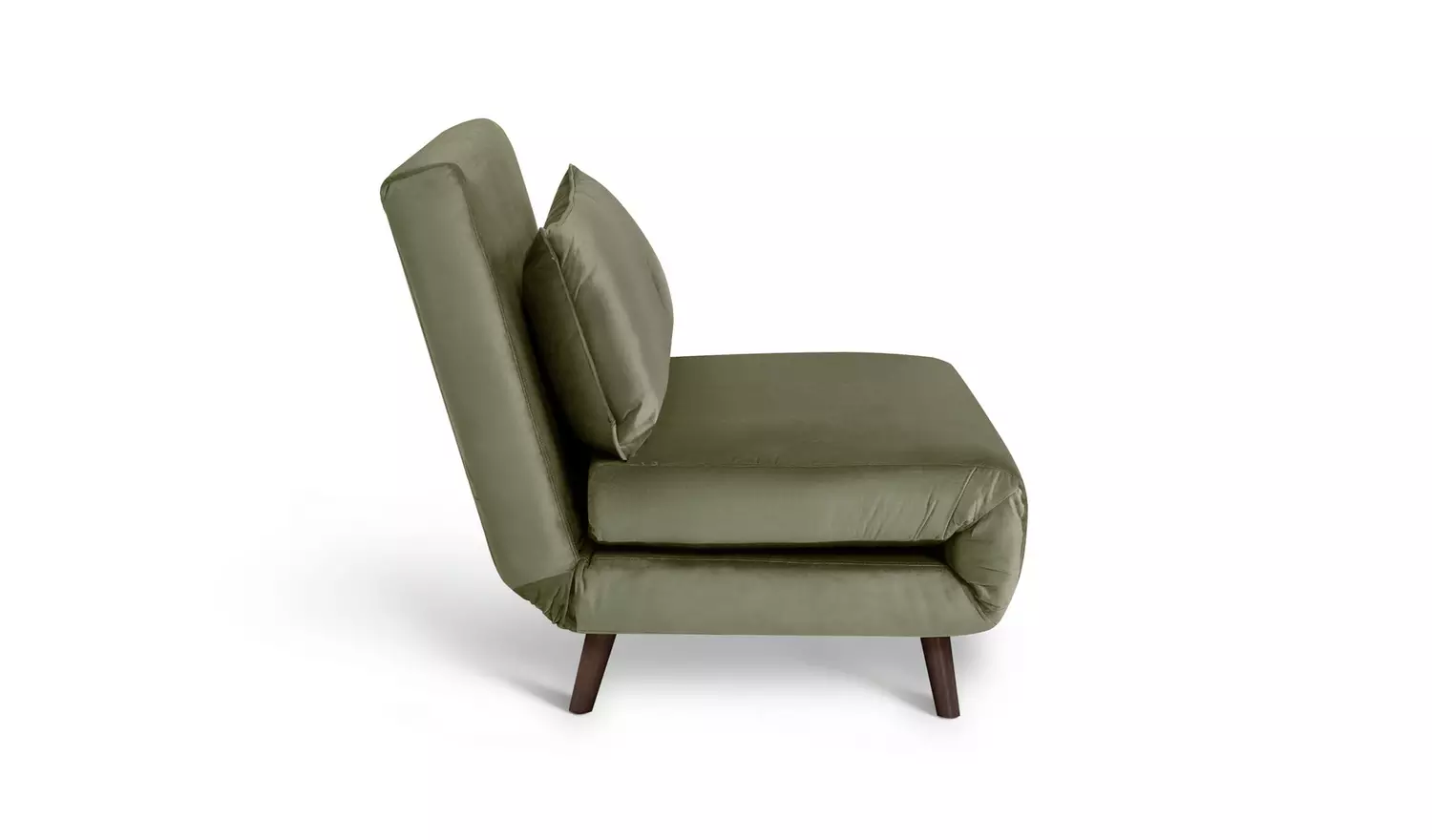 Habitat Roma Small Double Velvet Chairbed - Sage Green