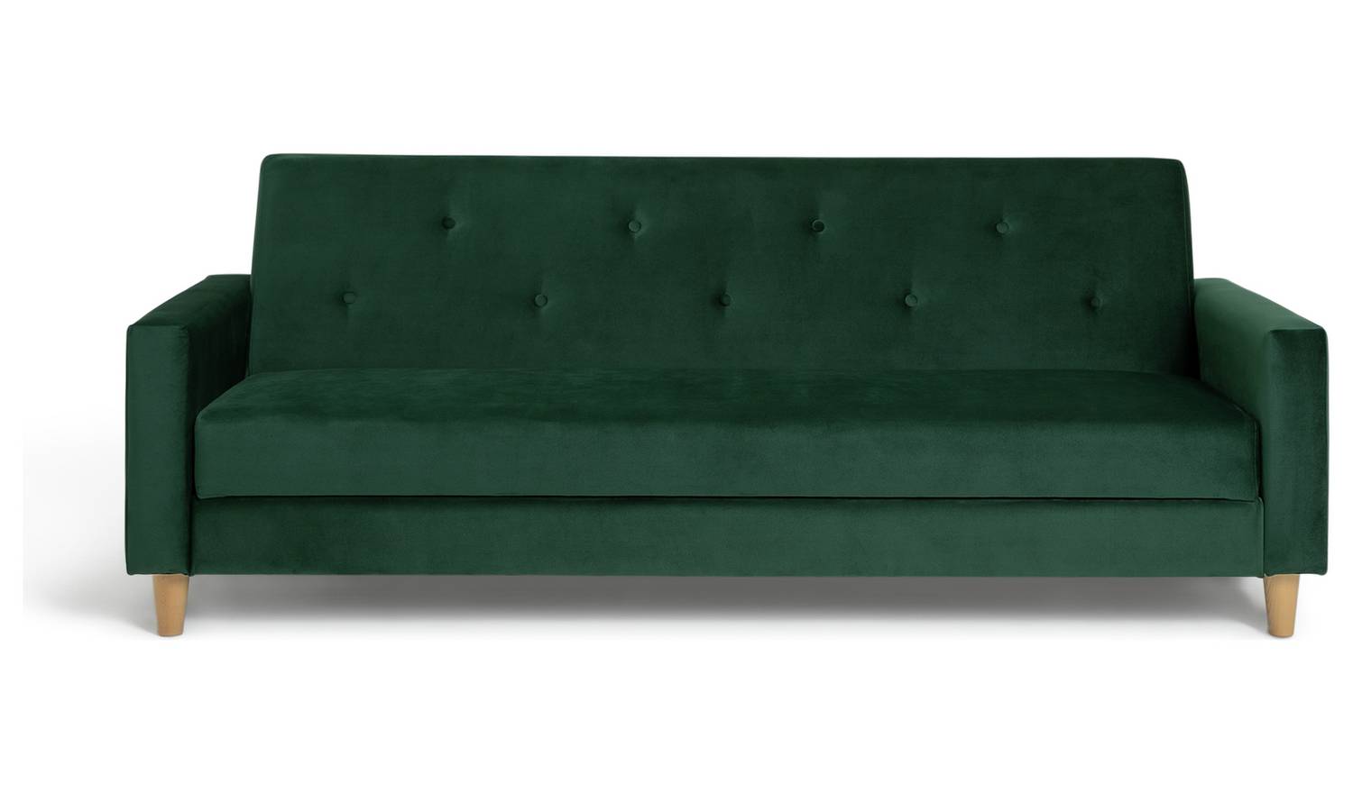 Habitat Brooks Fabric 3 Seater Clic Clac Sofa Bed - Green