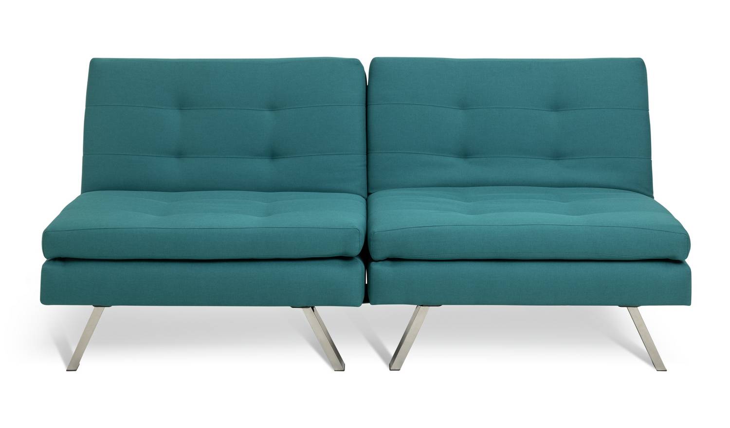 Argos Home Duo Fabric Clic Clac Sofa Bed - Teal
