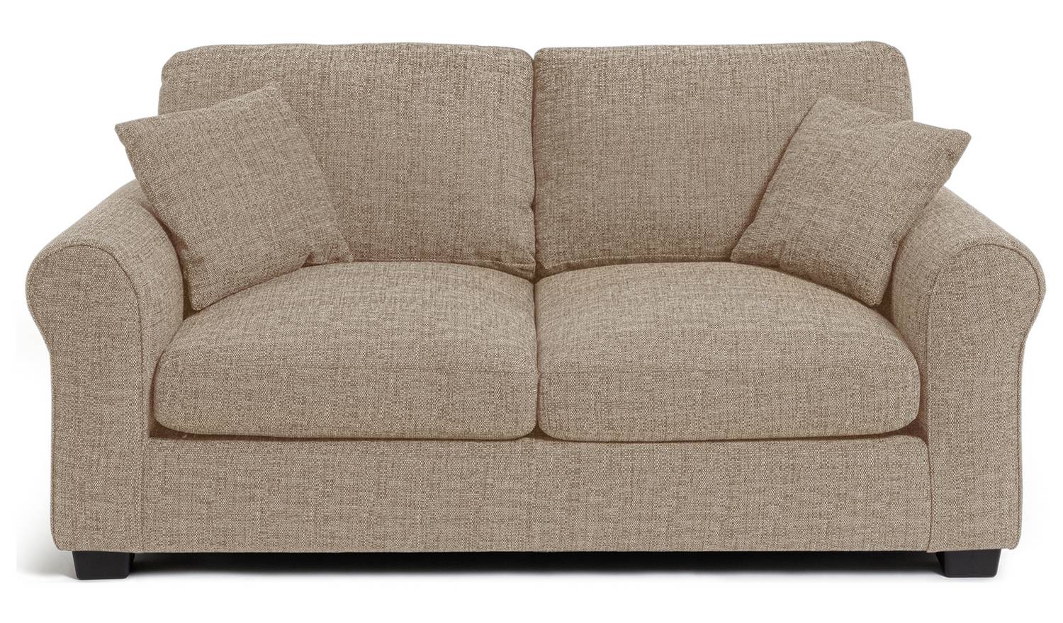 Argos Home Lisbon Fabric 2 Seater Sofa Bed - Beige