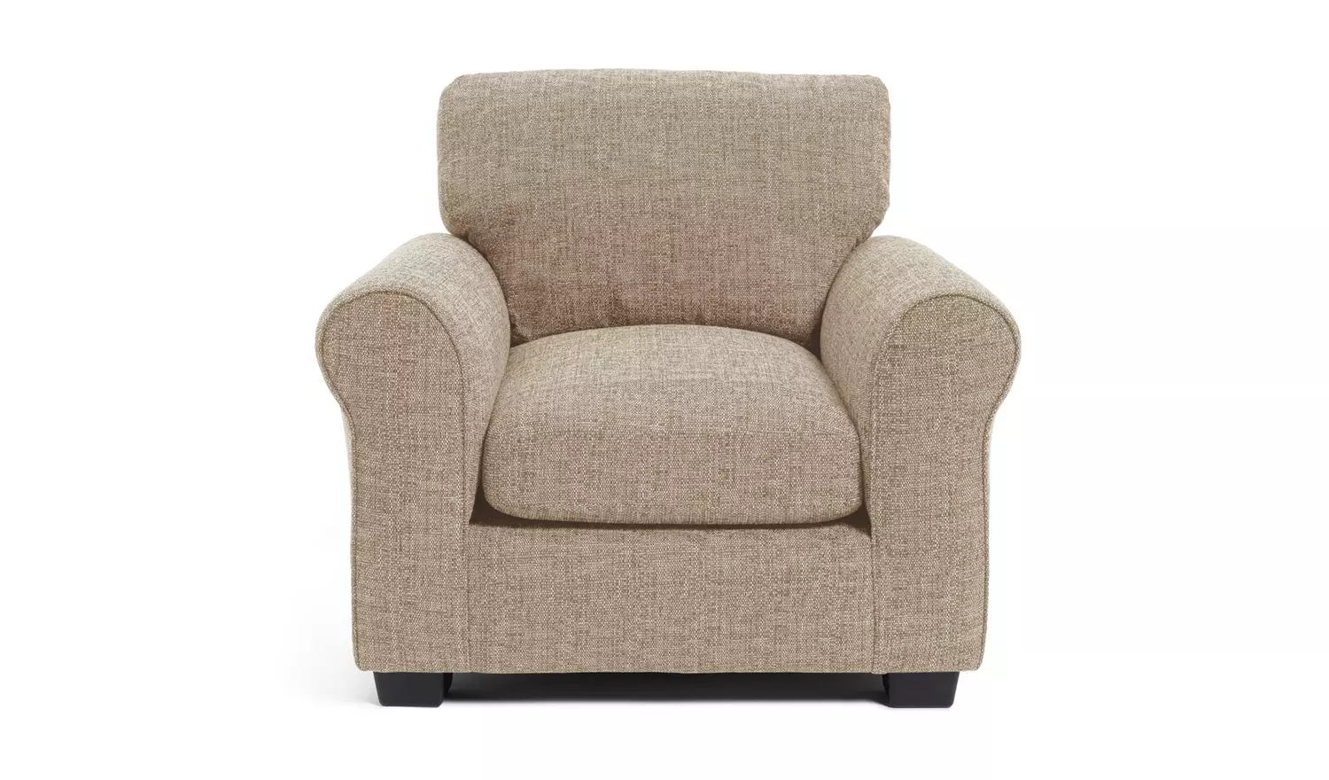 Argos Home Lisbon Fabric Chair & 4 Seater Sofa - Stone