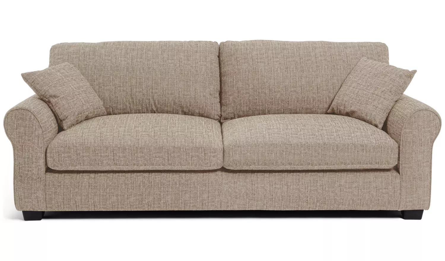 Argos Home Lisbon Fabric Chair & 4 Seater Sofa - Stone