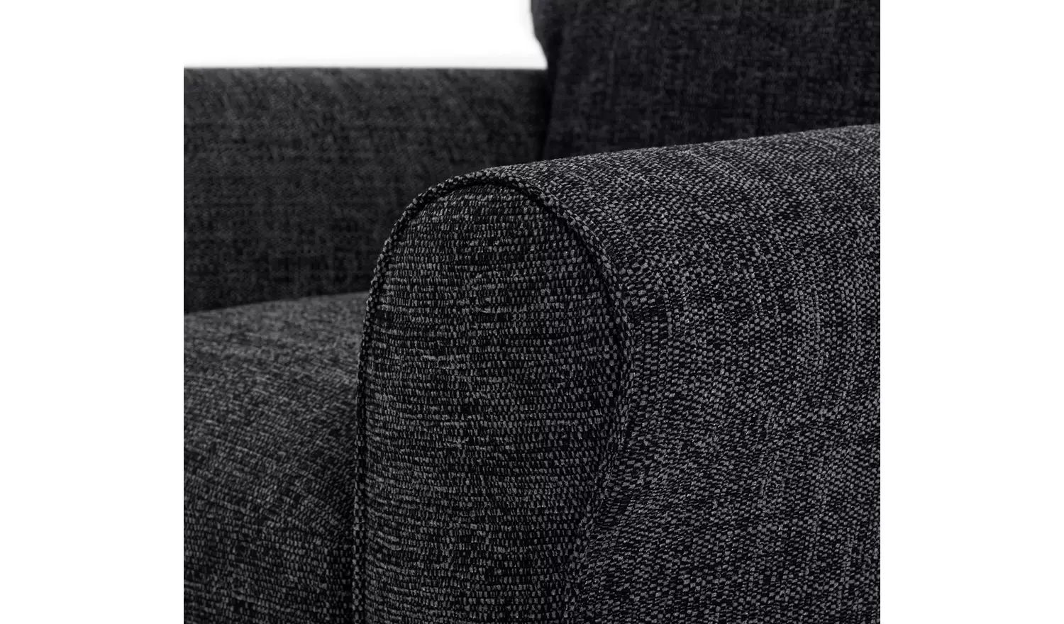 Argos Home Lisbon Fabric Chair & 4 Seater Sofa - Charcoal