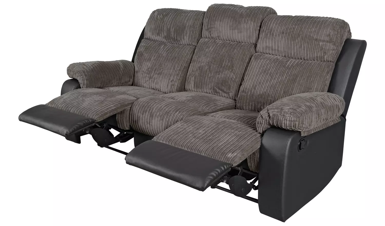 Argos Home Bradley 2 & 3 Seater Recliner Sofa - Charcoal
