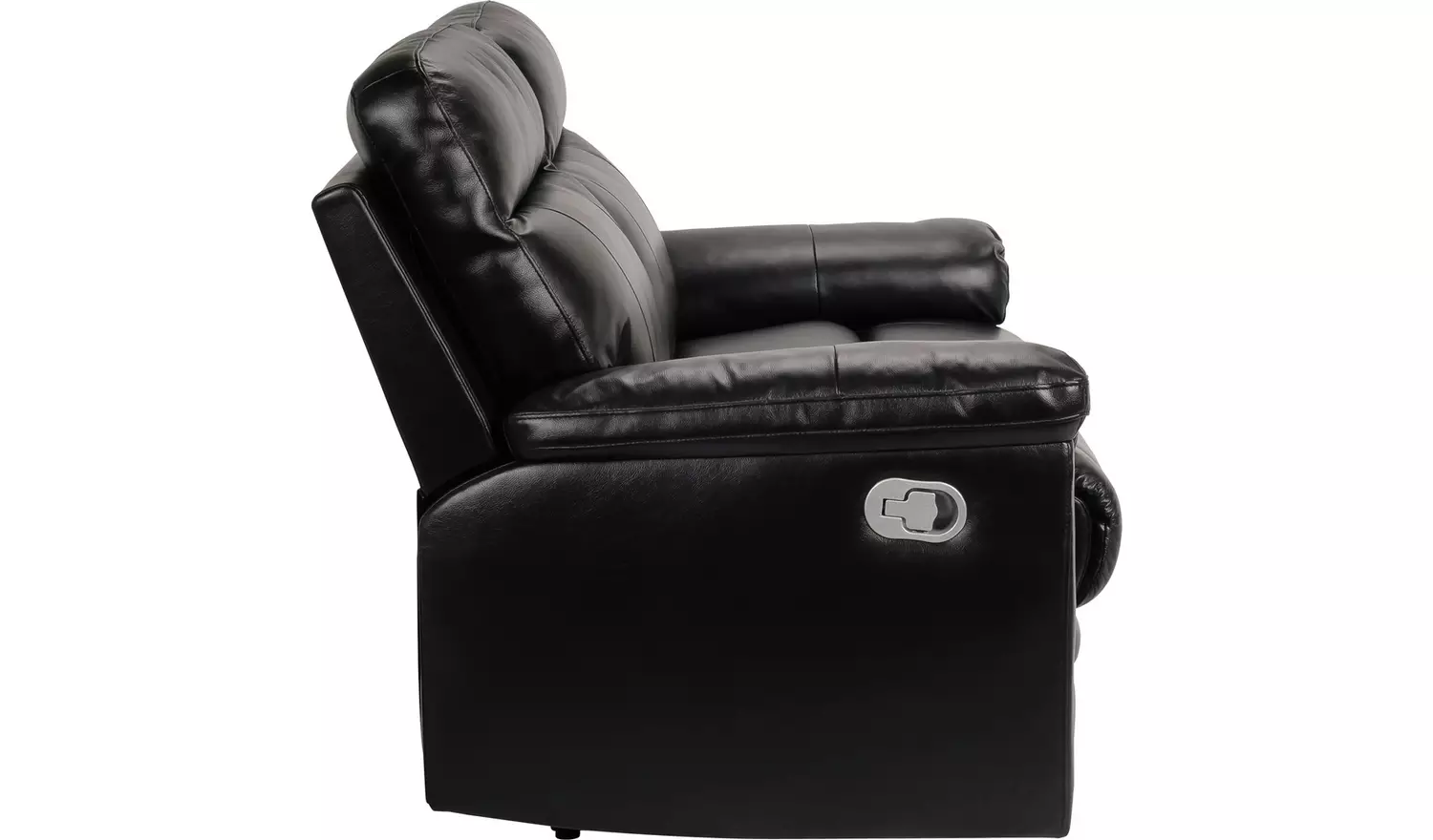 Argos Home Paolo Chair & 2 Seater Manual Recline Sofa -Black