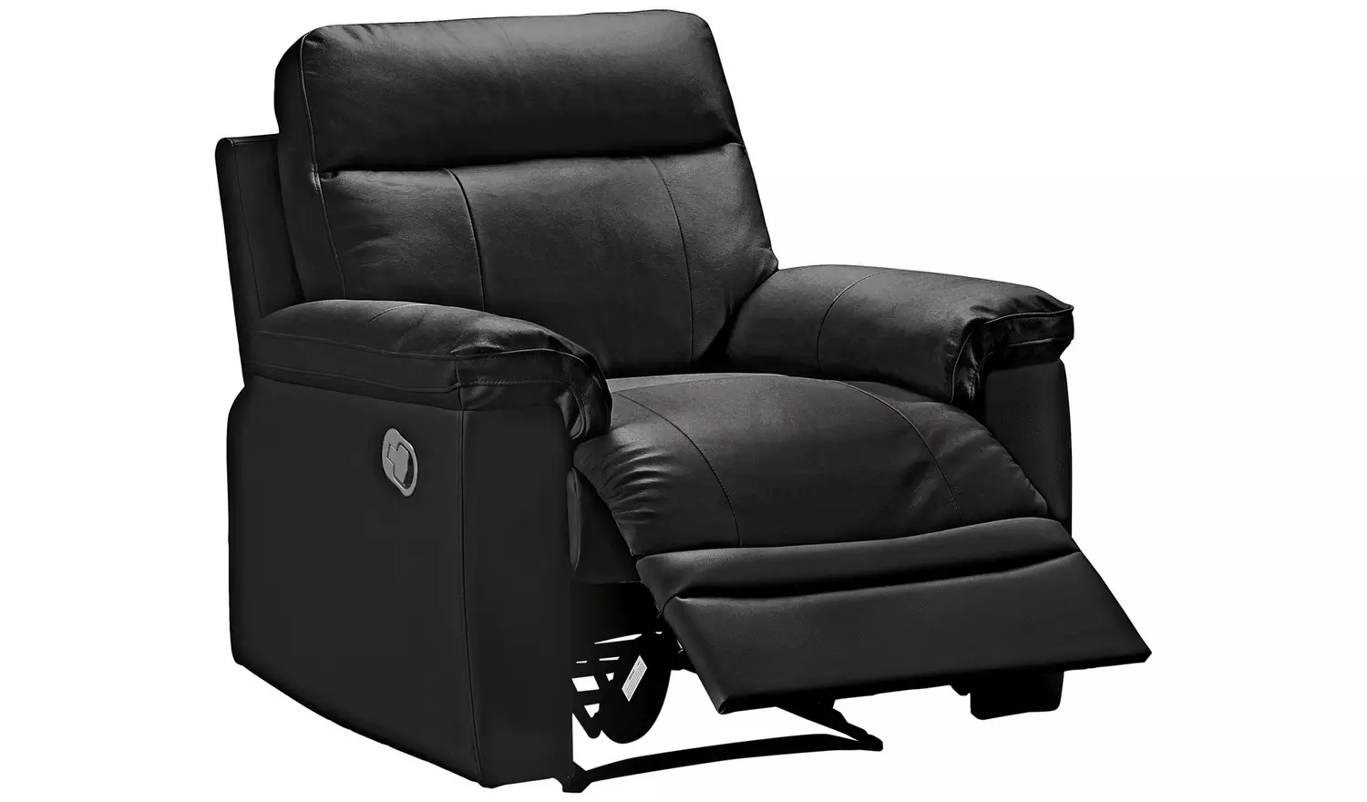 Argos Home Paolo Chair & 2 Seater Manual Recline Sofa -Black