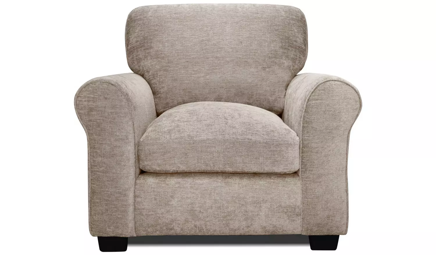 Argos Home Taylor Fabric Chair & 3 Seater Sofa - Mink