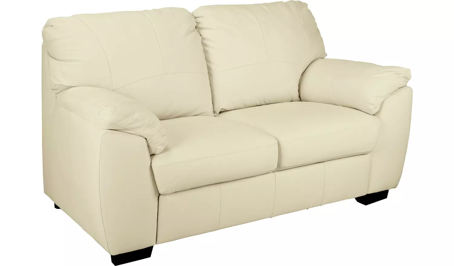 Argos Home Milano Leather Chair and 2 Seater Sofa - Ivory