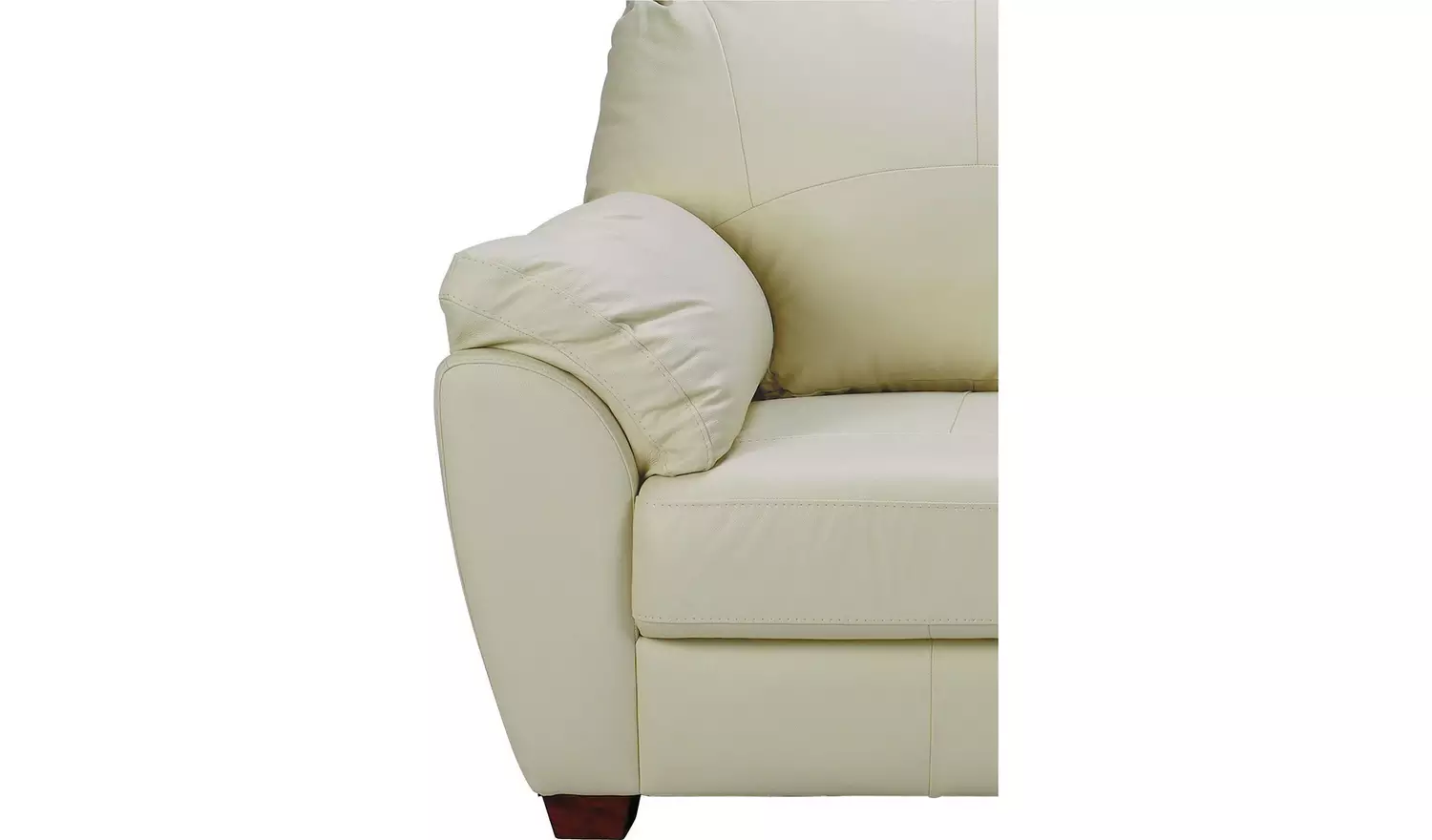 Argos Home Milano Leather Chair and 2 Seater Sofa - Ivory