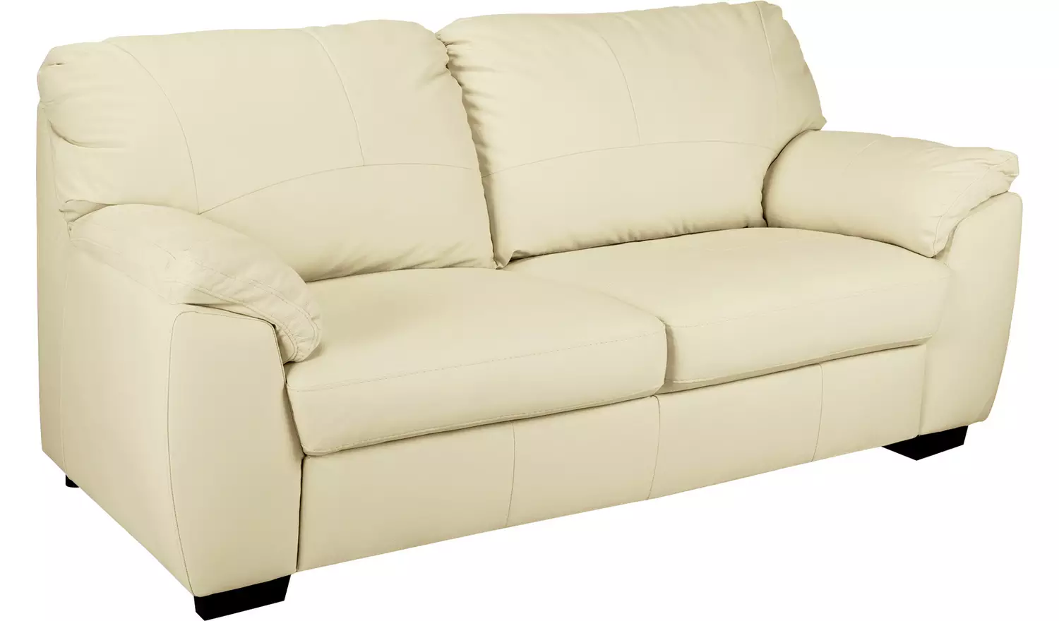 Argos Home Milano Leather 2 Seater and 3 Seater Sofa - Ivory