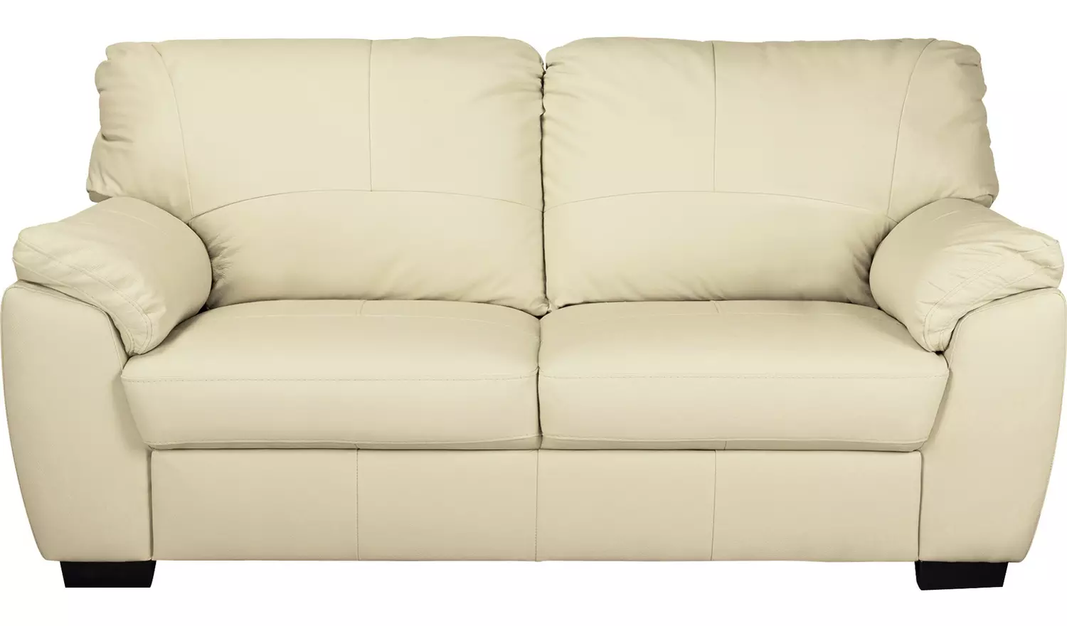 Argos Home Milano Leather 2 Seater and 3 Seater Sofa - Ivory