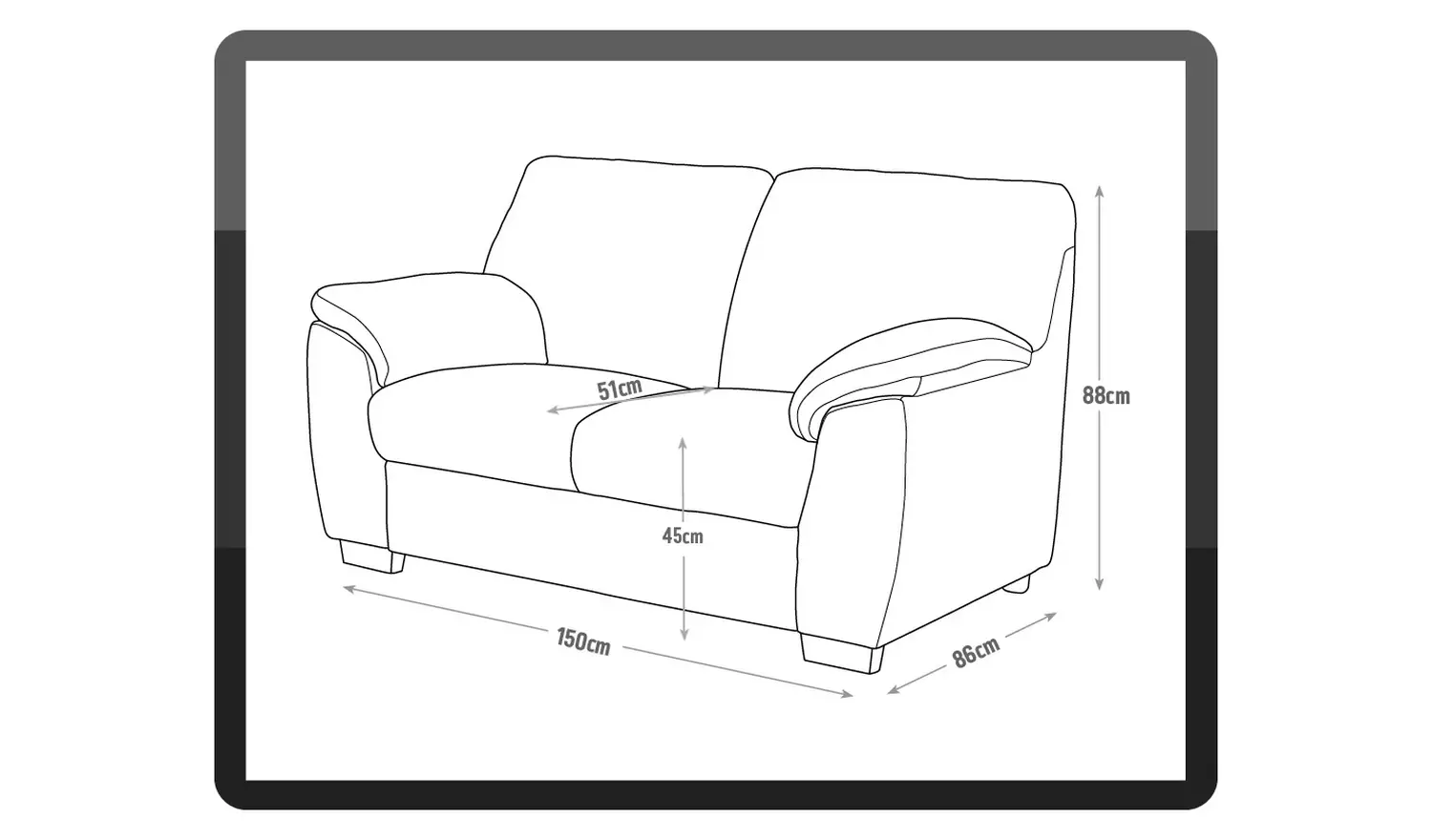 Argos Home Milano Leather Chair & 2 Seater Sofa - Chocolate