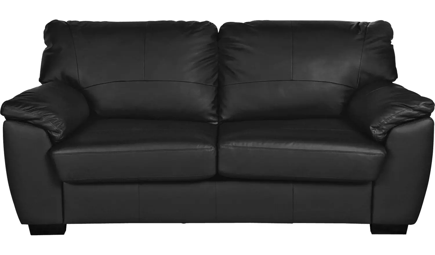 Argos Home Milano Leather 2 Seater and 3 Seater Sofa - Black