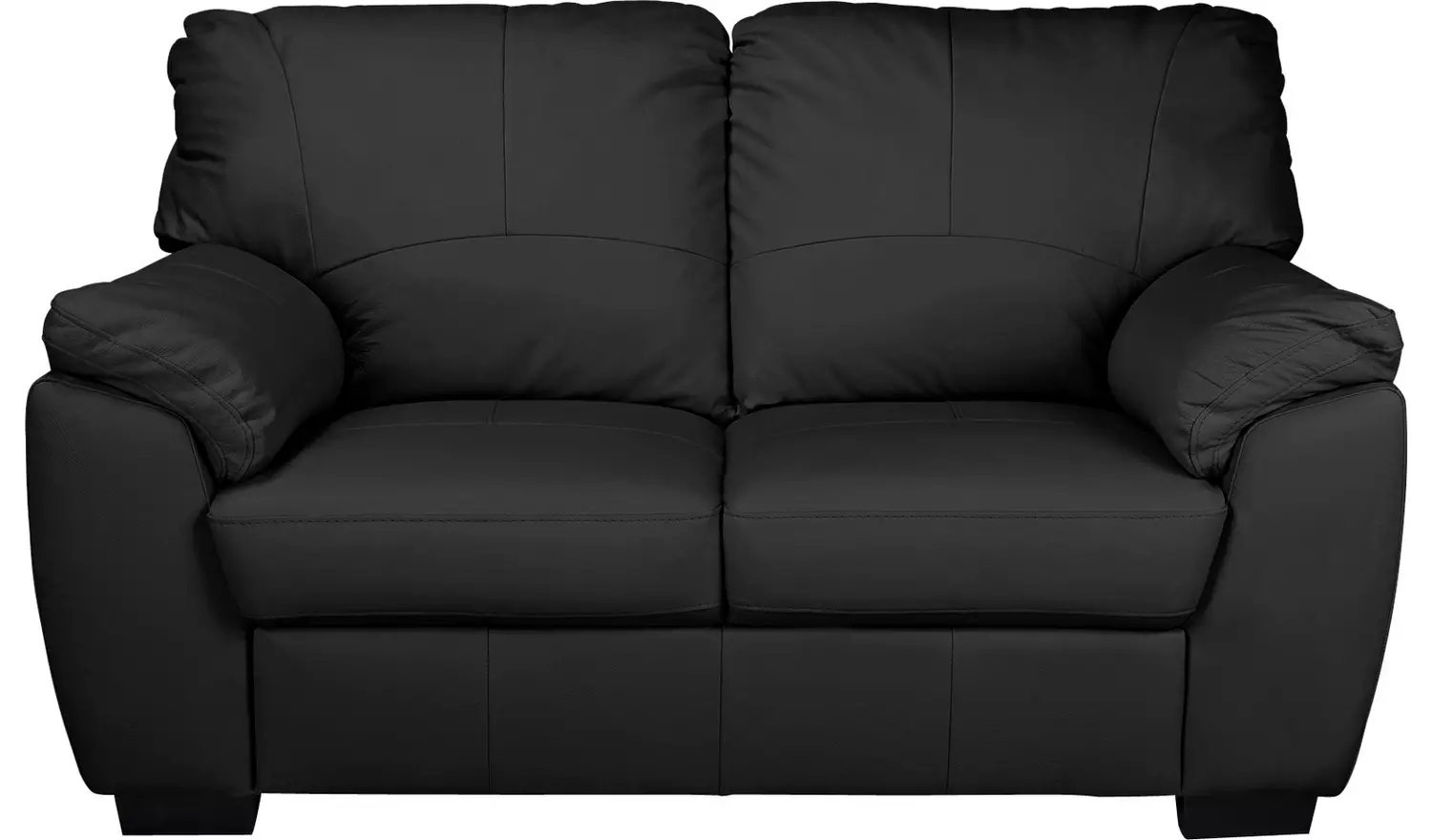 Argos Home Milano Leather 2 Seater and 3 Seater Sofa - Black