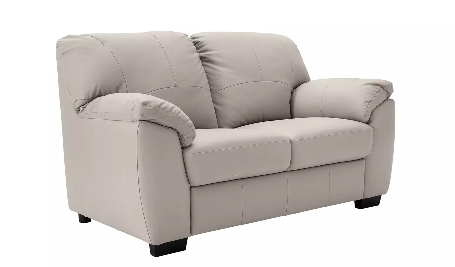 Argos Home Milano Leather 2 & 3 Seater Sofas - Light Grey