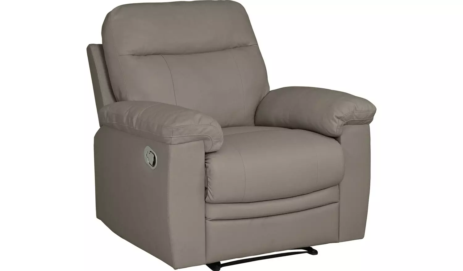 Argos Home Paolo Chair & 2 Seater Manual Recliner Sofa -Grey