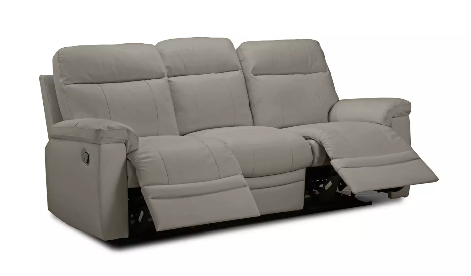 Argos Home Paolo Chair & 3 Seater Manual Recliner Sofa -Grey