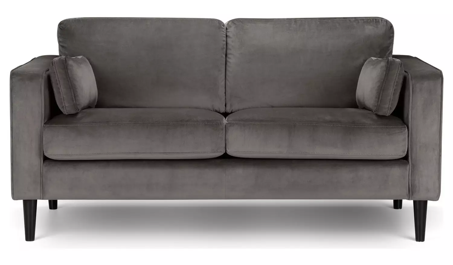 Julian Bowen Hayward Velvet 2 Seater Sofa - Grey