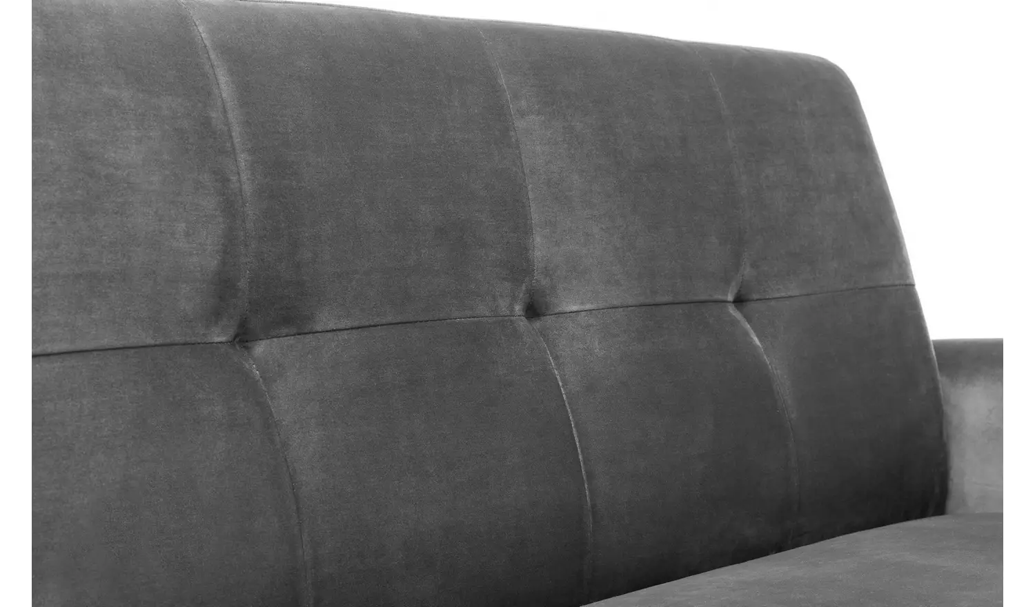 Julian Bowen Monza Velvet 2 Seater Sofa - Grey