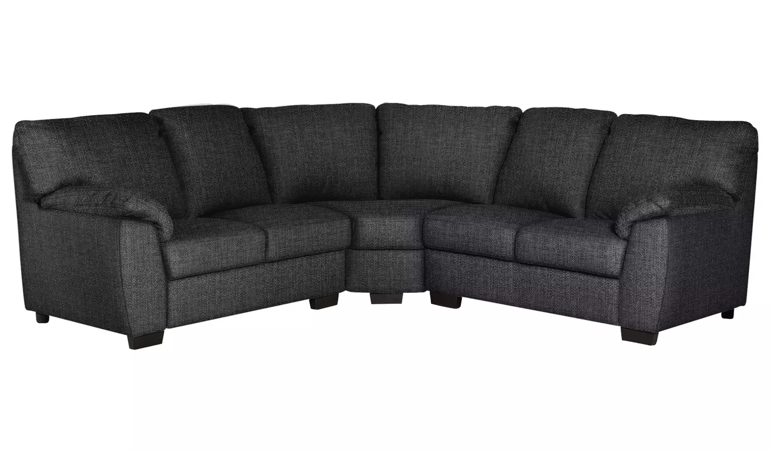 Argos Home Milano Fabric Corner Sofa - Charcoal