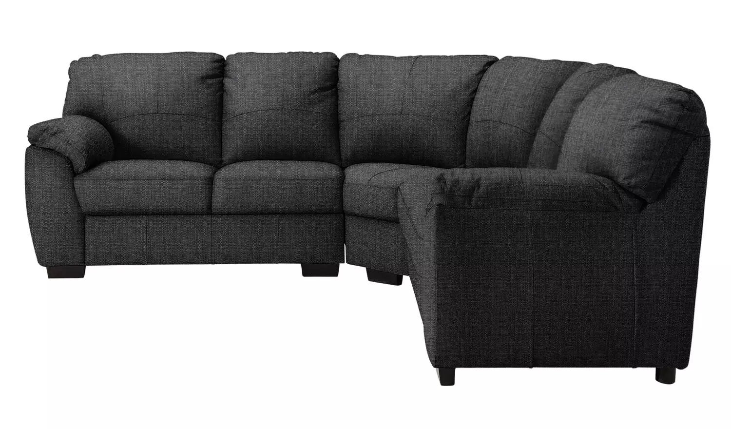 Argos Home Milano Fabric Corner Sofa - Charcoal
