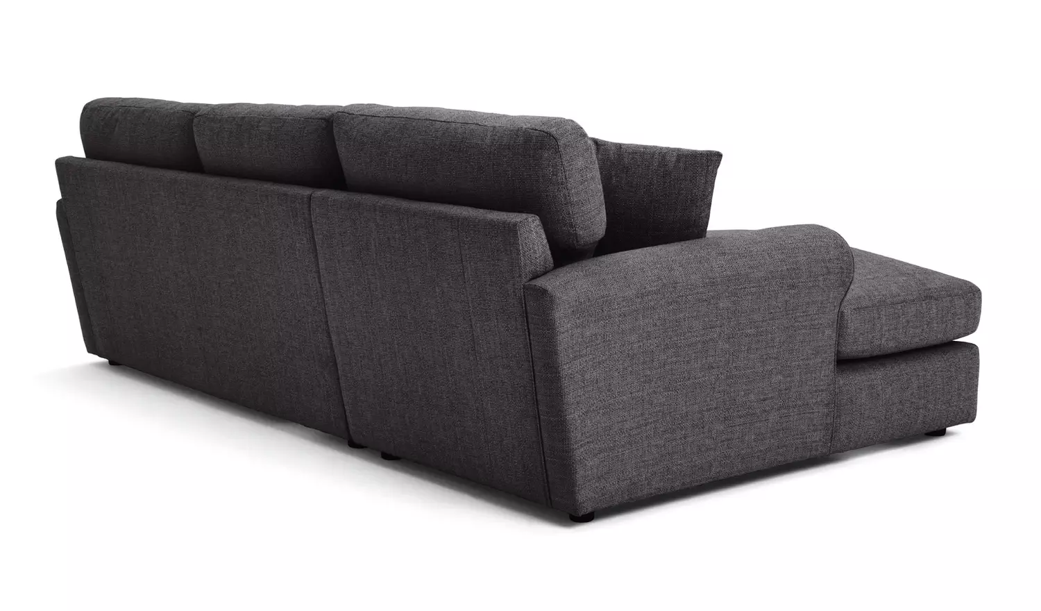 Argos Home Lisbon Fabric Left Hand Corner Sofa- Charcoal