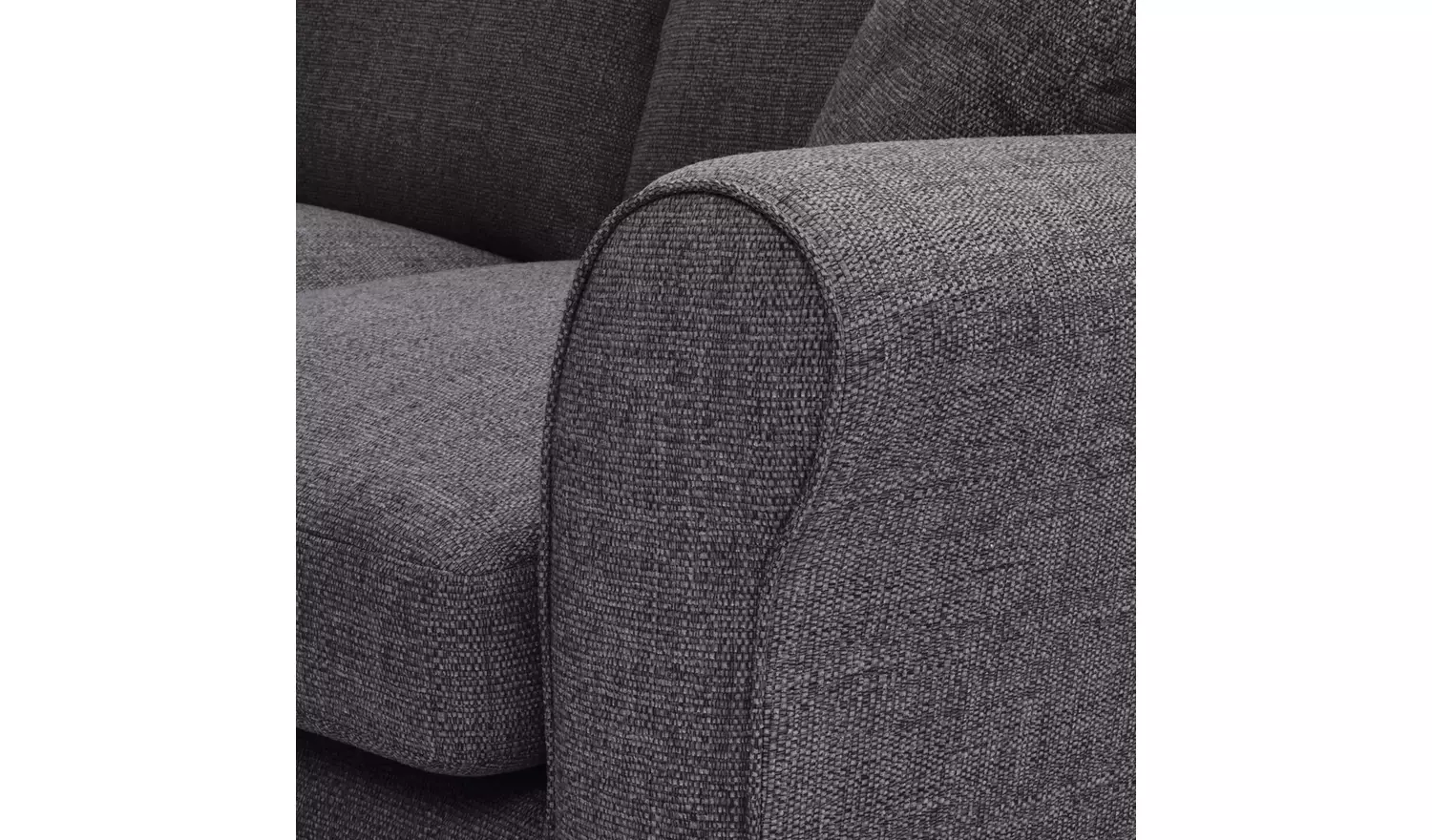 Argos Home Lisbon Fabric Left Hand Corner Sofa- Charcoal