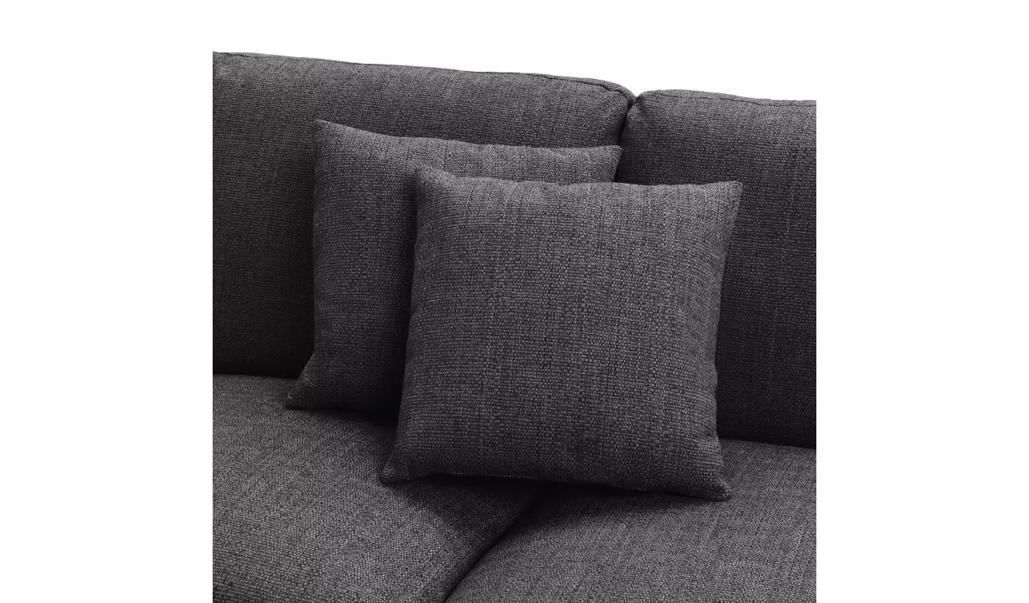 Argos Home Lisbon Fabric Left Hand Corner Sofa- Charcoal