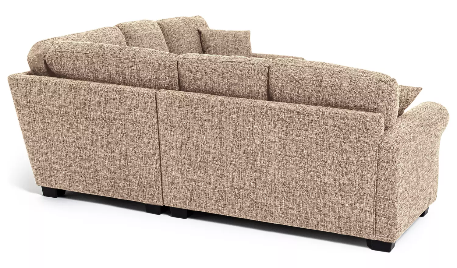 Argos Home Lisbon Fabric Corner Sofa - Stone